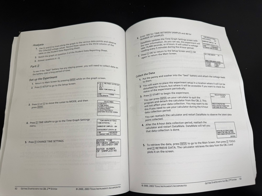 Texas Instruments Getting Started w CBL 2 System USER'S MANUAL