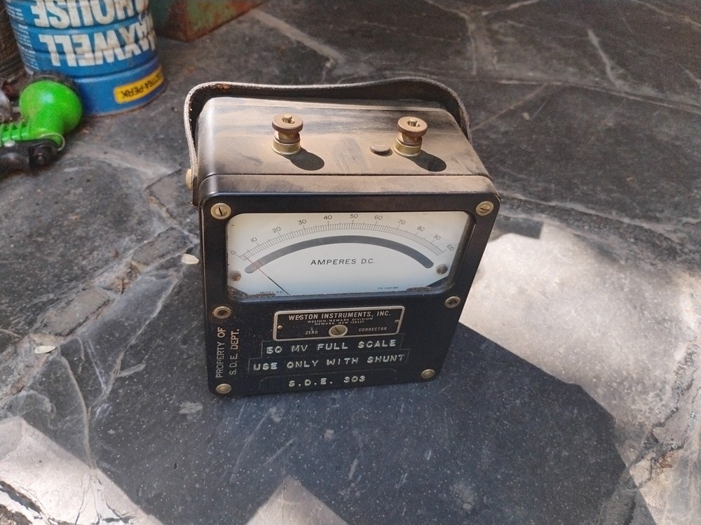 Weston DC Amperes Nice Antique Meter