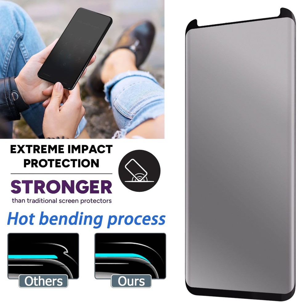 2PCS Anti-Spy Privacy Tempered Glass Screen Protector For Samsung Galaxy Note9