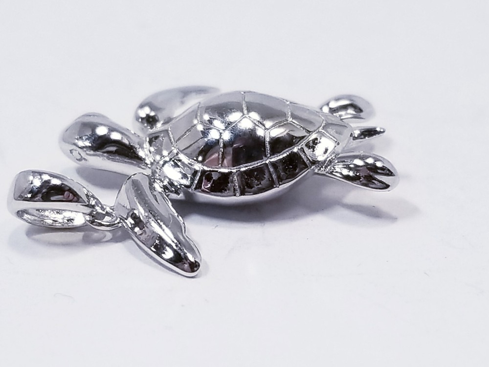 Alamea Sterling Silver Turtle Stud Earrings & Pendant