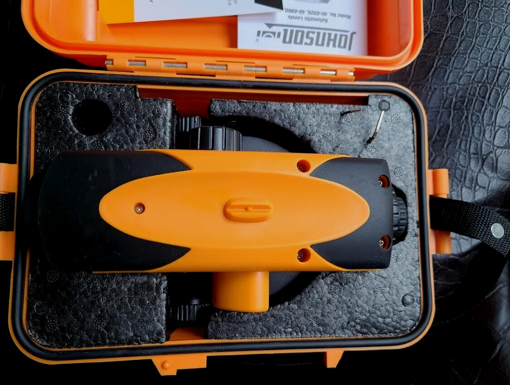 JOHNSON LEVEL 40-6962 AUTOMATIC LEVEL, OPTICAL 32X, NEW OPEN BOX