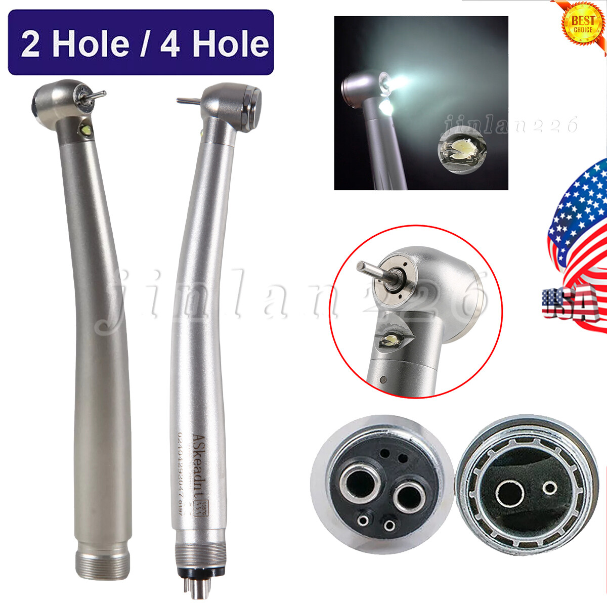 NSK Style Dental Fiber Optic LED E-generator high speed handpiece 2 Hole 4 Hole