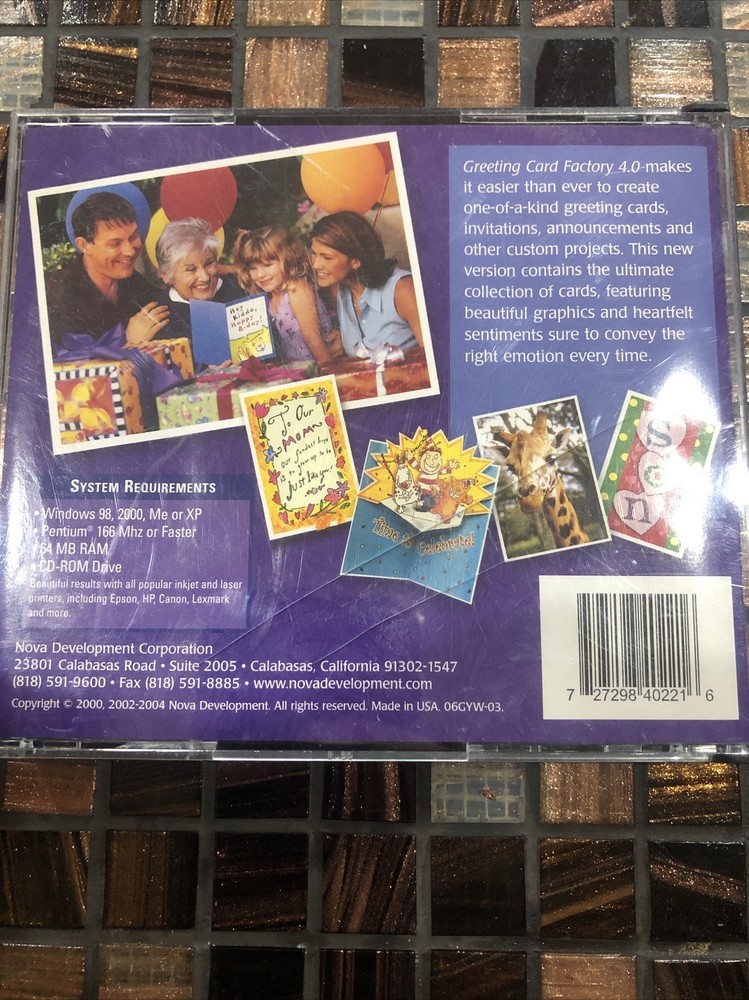 Art Explosion Greeting Card Factory Version 3 and Version 4 E452