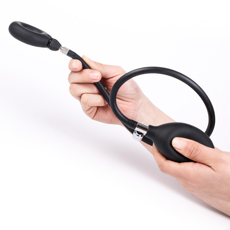 Inflatable Penis Ring Pump Male Enhancer Ejaculation Delay Cock Ring Erection