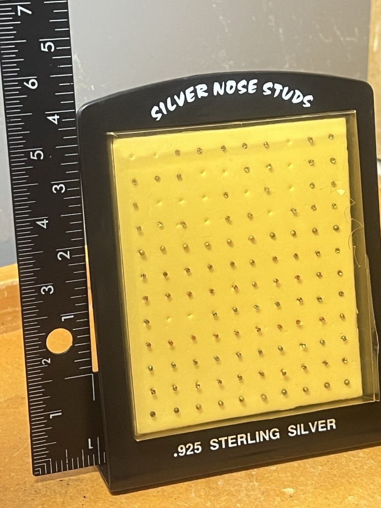 .925 Sterling Silver Nose Studs, (Small Tiny ) ~