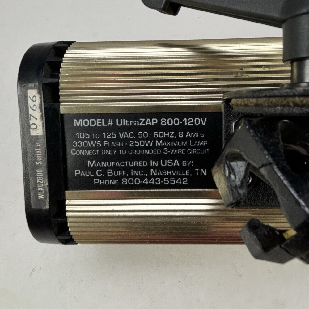 White Lightning UltraZap 800Watt Powerful Electronic Flash Working (H)