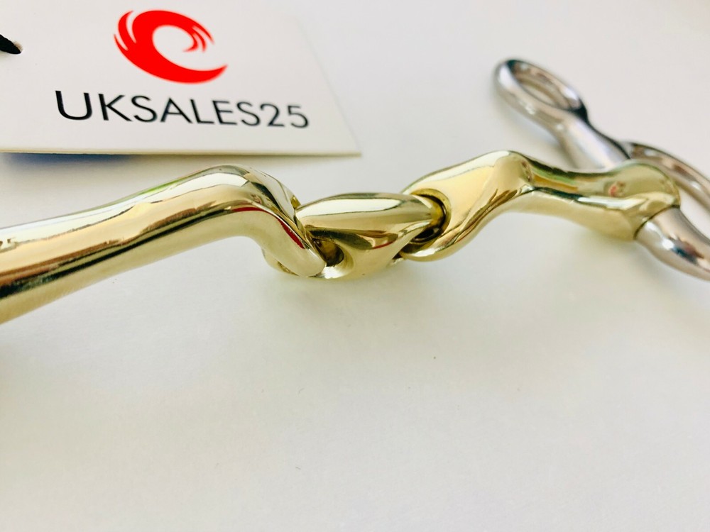 Hanging Cheek Snaffle Bit Verbindend Angled (UKSALES25®) *SAME DAY DISPATCH*