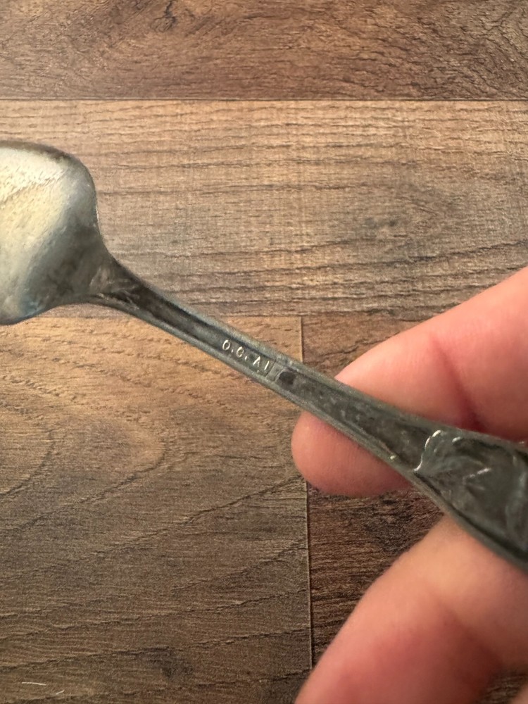 O.C. A1 Orange Pattern Silverplated Fruit Spoon