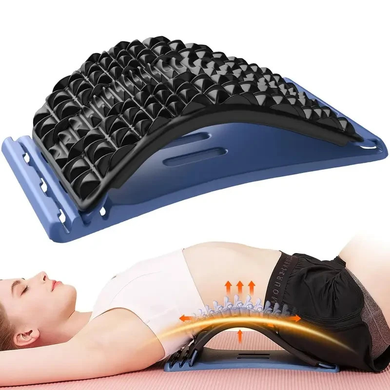 Upgraded 4 Level Back Stretcher for Lower Back Pain Relief, Back Cracking Device