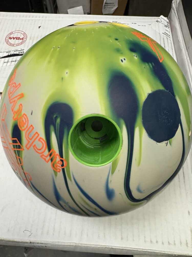 Used track archetype bowling ball 15 pounds