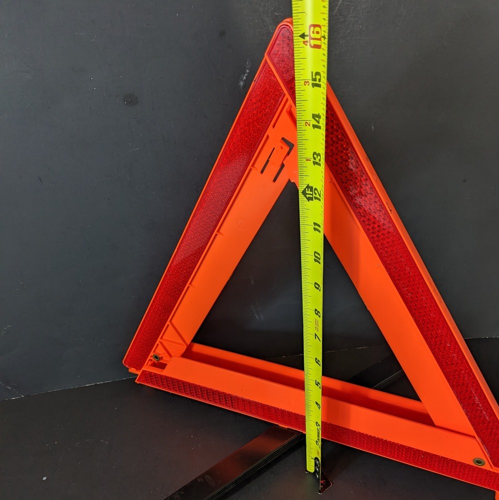 Triangle Emergency Reflective Sign 3 Pack Safety Warning Triangle Roadside