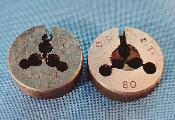 HEX RETHREADING DIE ASSORTMENT (LOT OF 13)