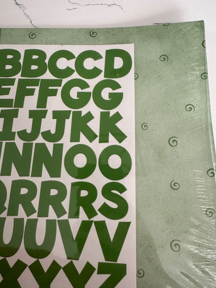 Making Memories Watercolor Collection Willow Value Pack Letters Sheets Patterns