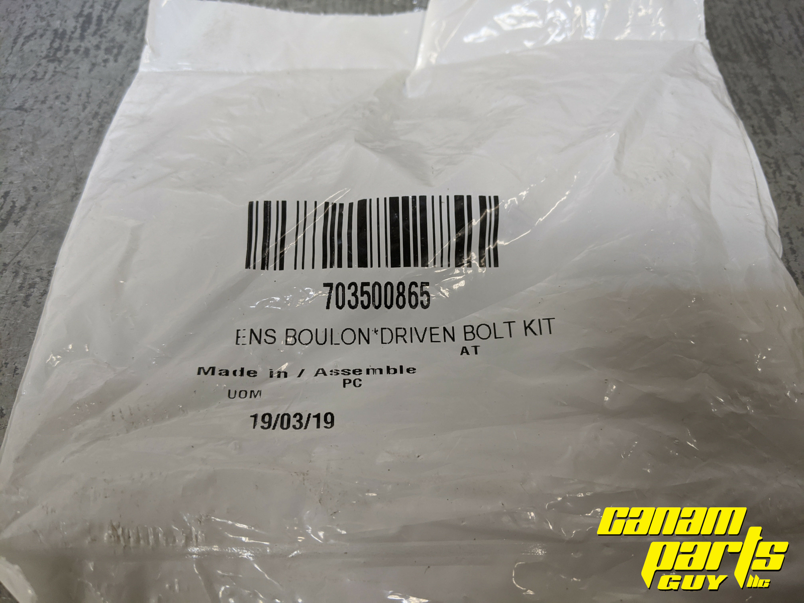 Can-Am 703500865 Secondary Clutch Driven Pulley Stud Nut Screw Kit M10x136mm