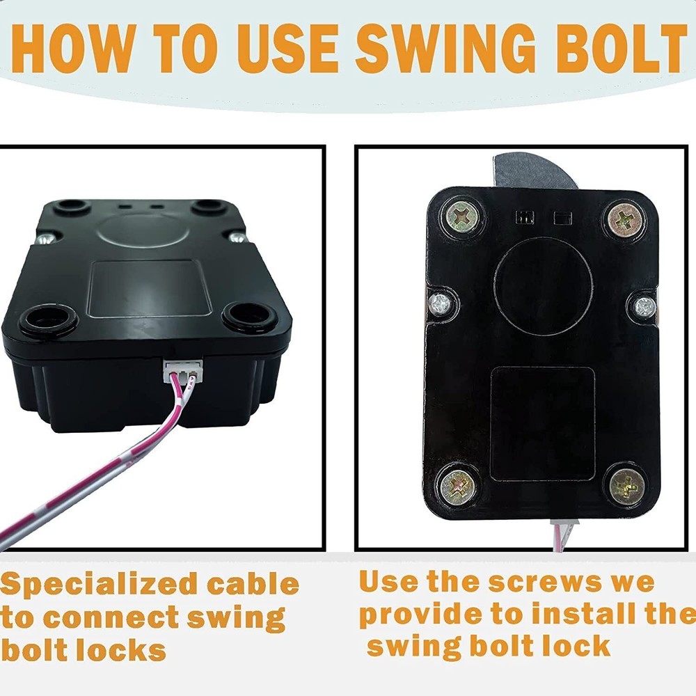 Gun Safe Lock Replacement with Swingbolt Electronic Keypad Safe Lock 5 User Code