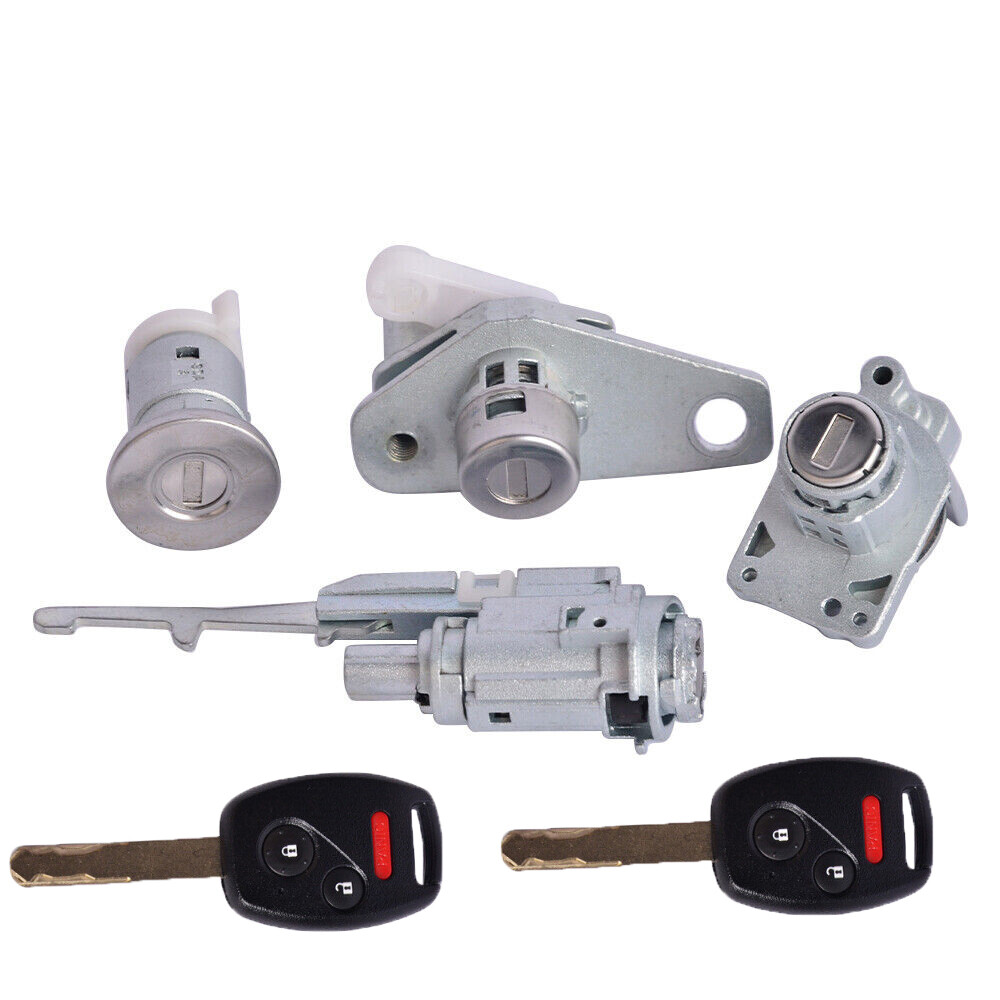 Ignition & Door Lock Cylinder for Honda Civic 06-08 Key Shell
