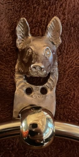 GERMAN SHEPHERD, GSD Bronze Towel Ring!