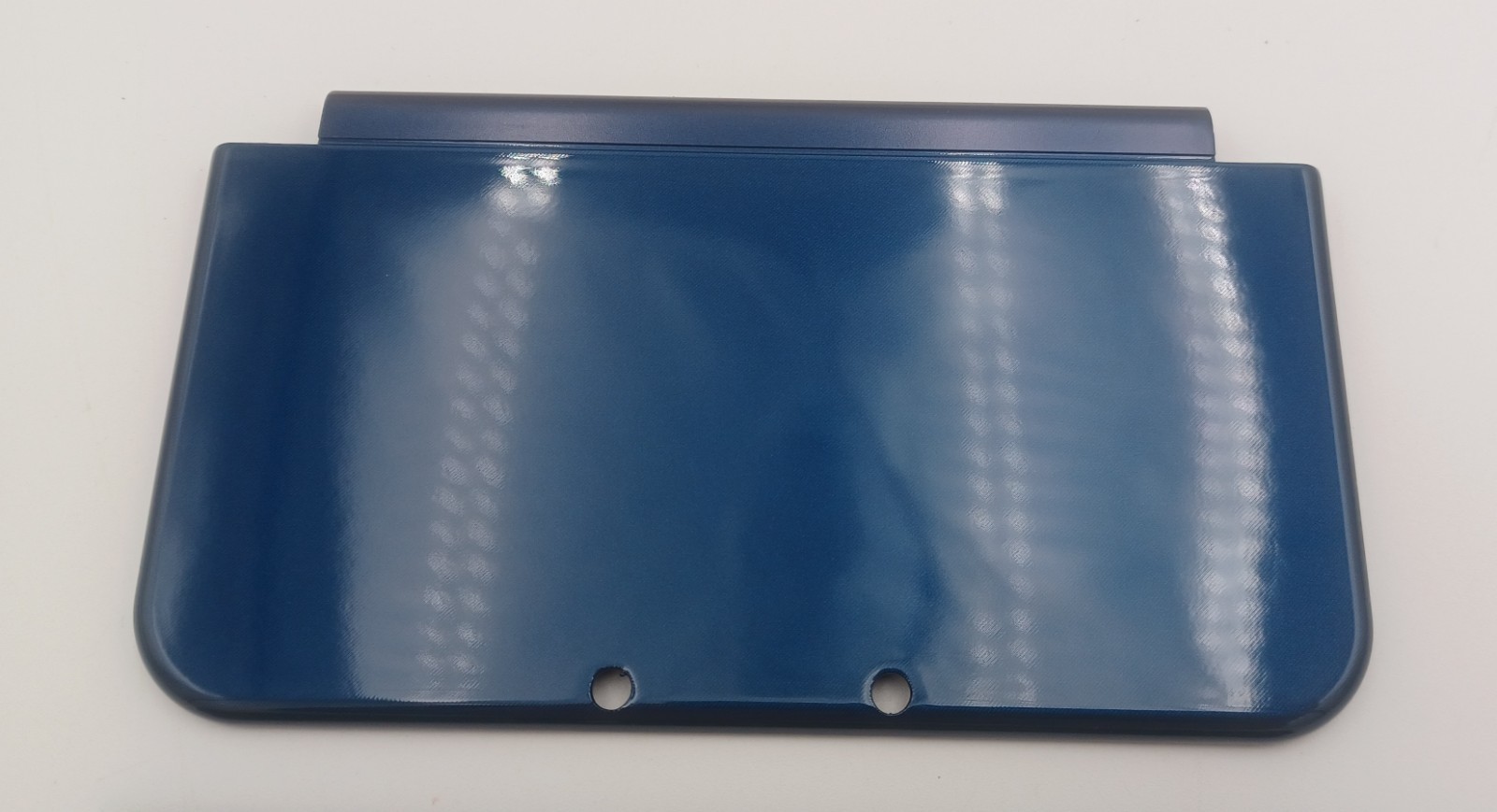 New Nintendo 3ds Xl LL Blue Replacement Shells Front/Rear+Rubbers + Screws+Label