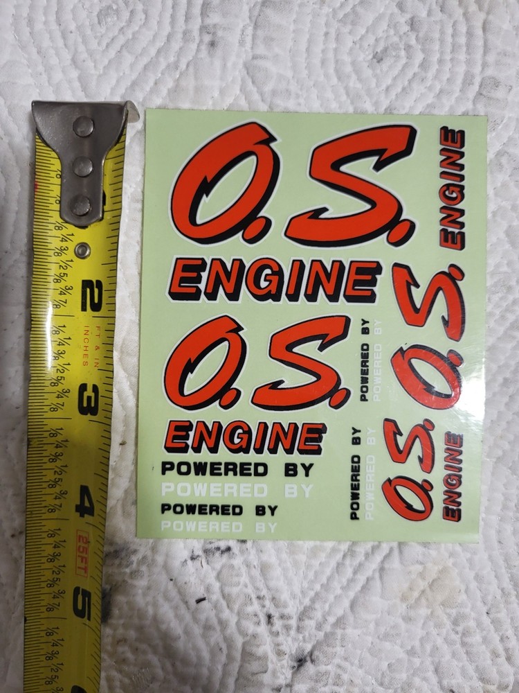 Vintage O.S. ENGINES Decal Sheet