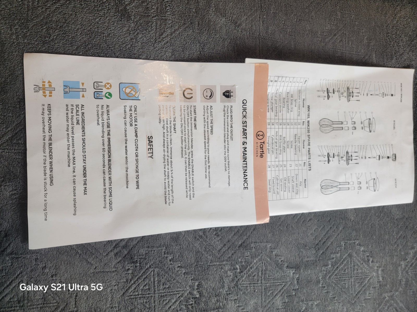 Commercial Immersion Blender, Variable Speed, Extra Heavy Duty 750W 8000-19000