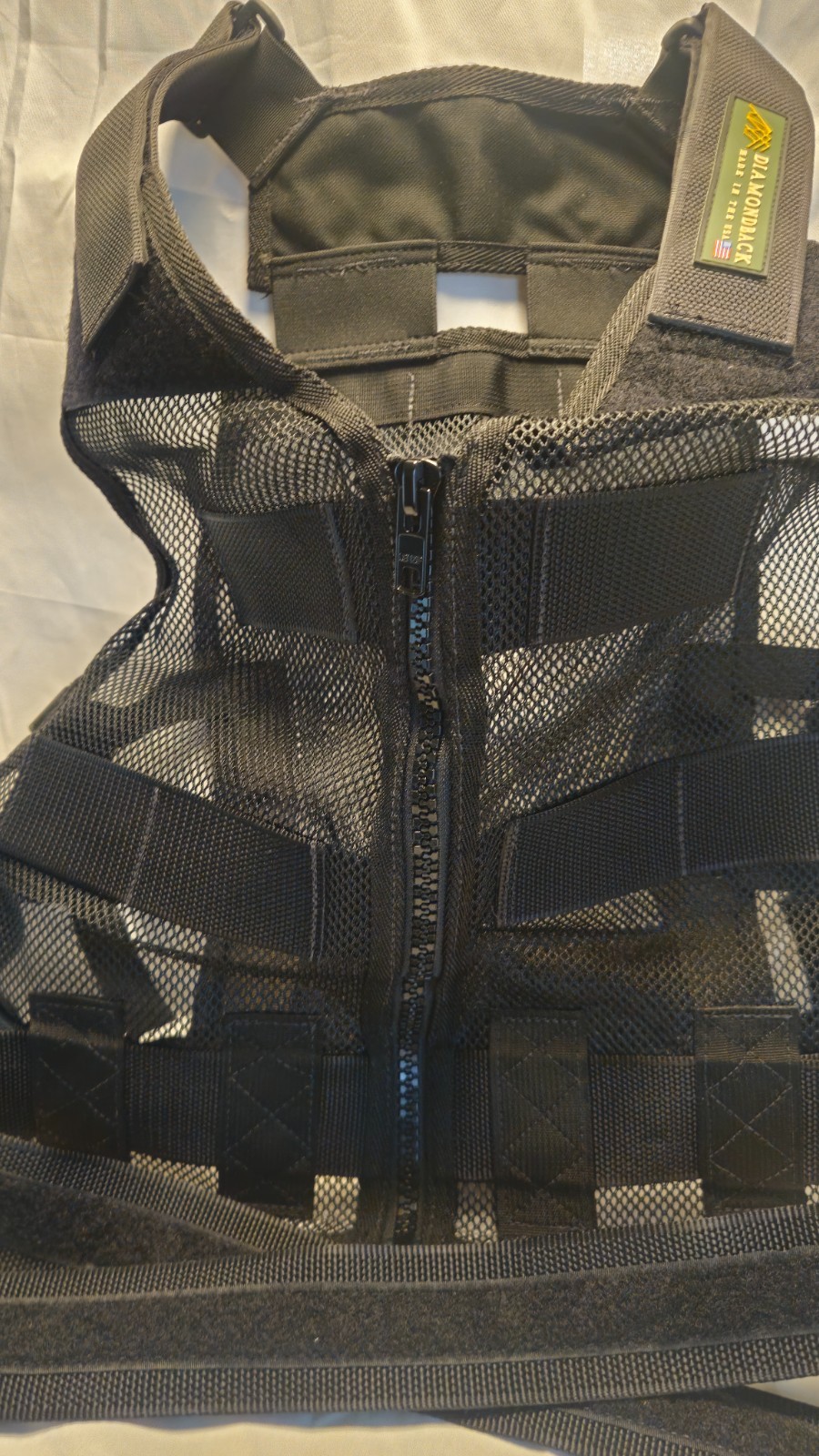 Diamondback 701 Tool Vest Black Mesh Modular Heavy Duty Made in USA Size M/L