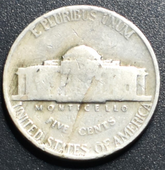 1947 ERROR NICKEL LAMINATION PEELING     143