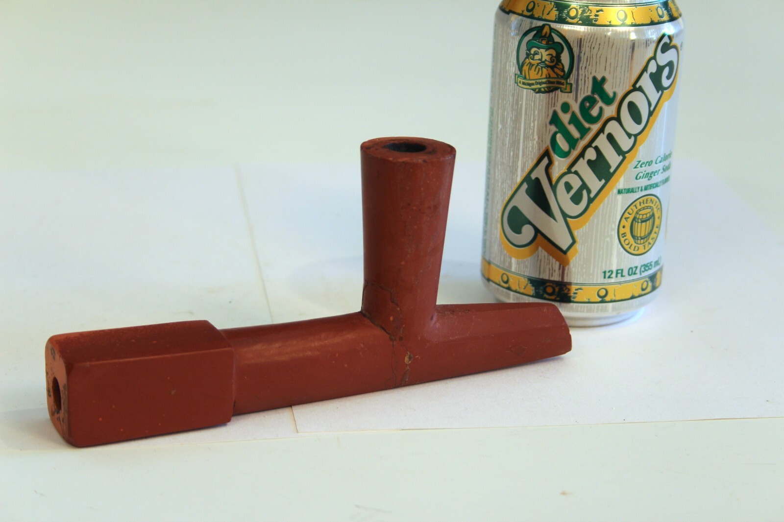 Antique Plains Indian Native American Carved Catlinite Stone Peace Pipe Bowl 7”