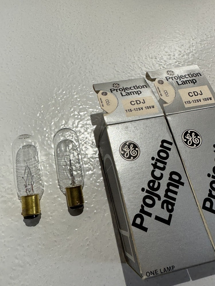 CDJ "2-PACK" Projector Lamp Projection Light Bulb100w 115-125v , G.E.