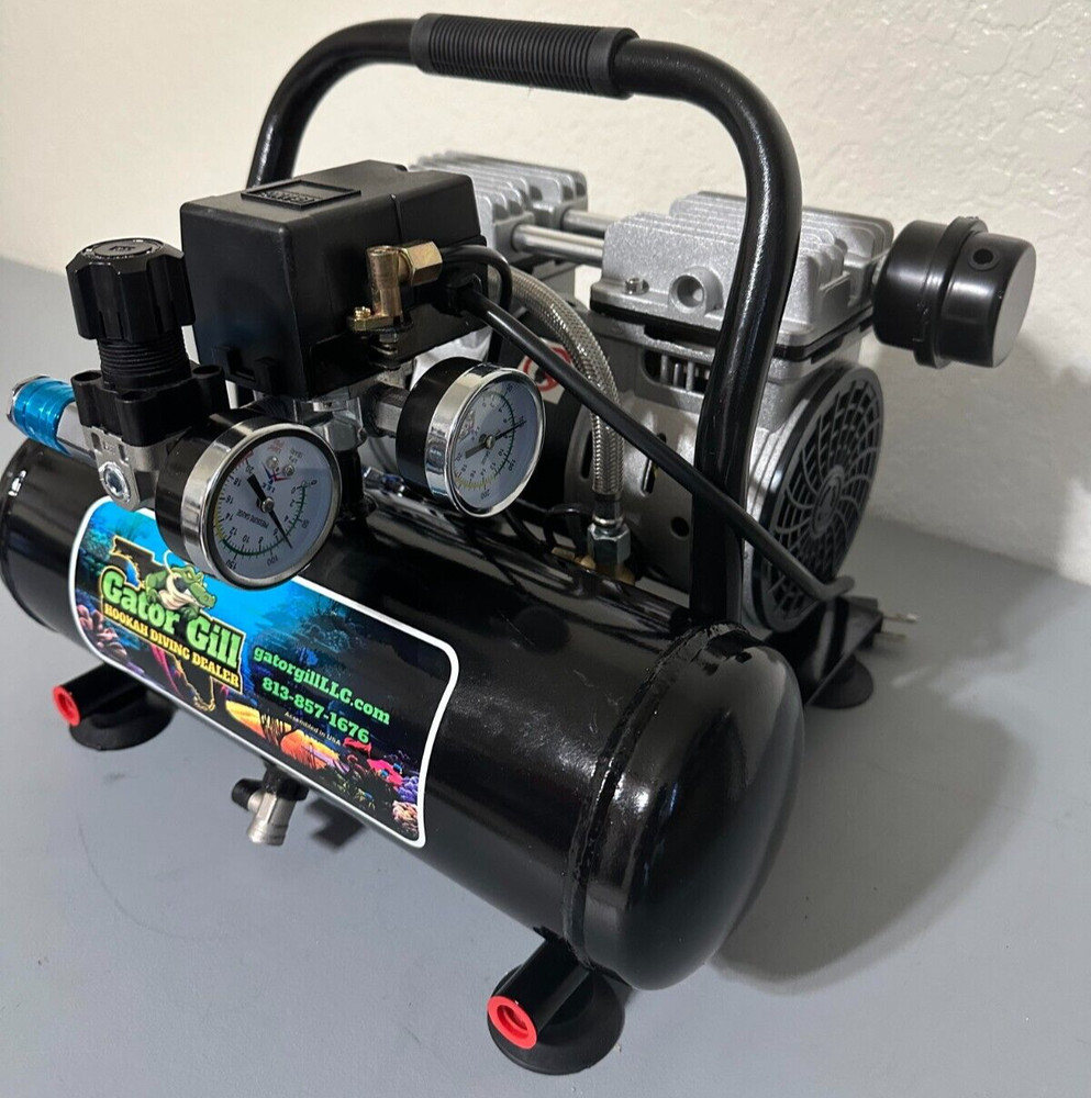 Hookah diving Compressor 120-volt 6.9 amps "Reef Cutter" 5.2cfms quick fill