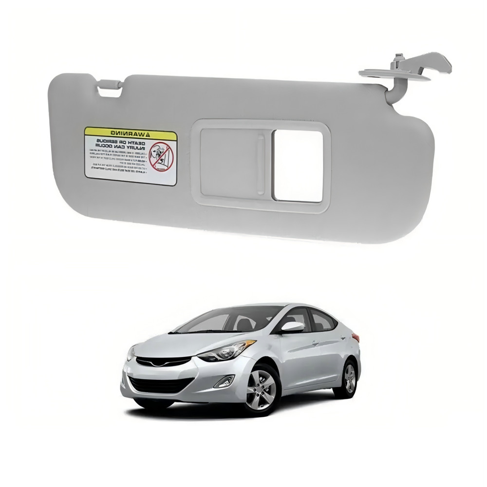 For Hyundai Elantra MD 11-16 Sun Visor Makeup Mirror Left Grey Driver side