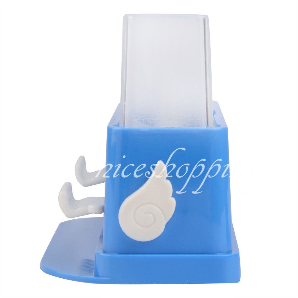 1xDental Brush Dispenser Holder Container Cotton Tip Micro Brush Microfiber Blue