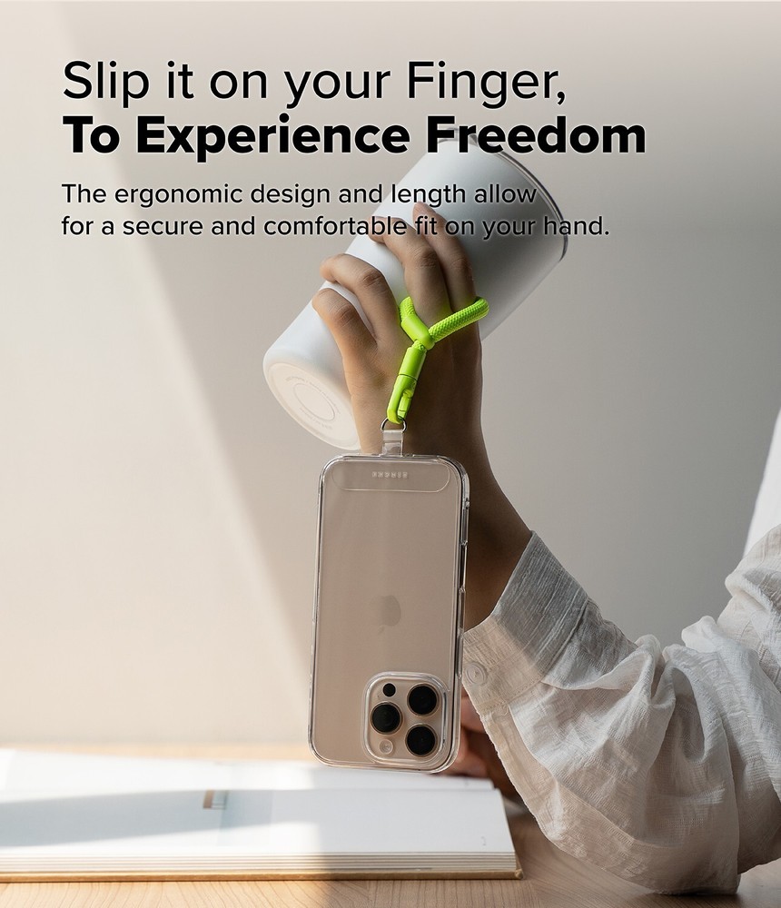 For Universal Phone Strap | Ringke [Holder Link Flow] Tether Tab Finger Strap