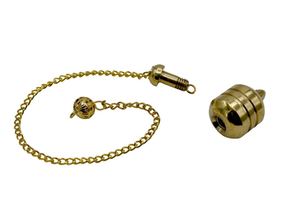 Gold 2 Ring Drum Steel Copper Pendulum for Divination