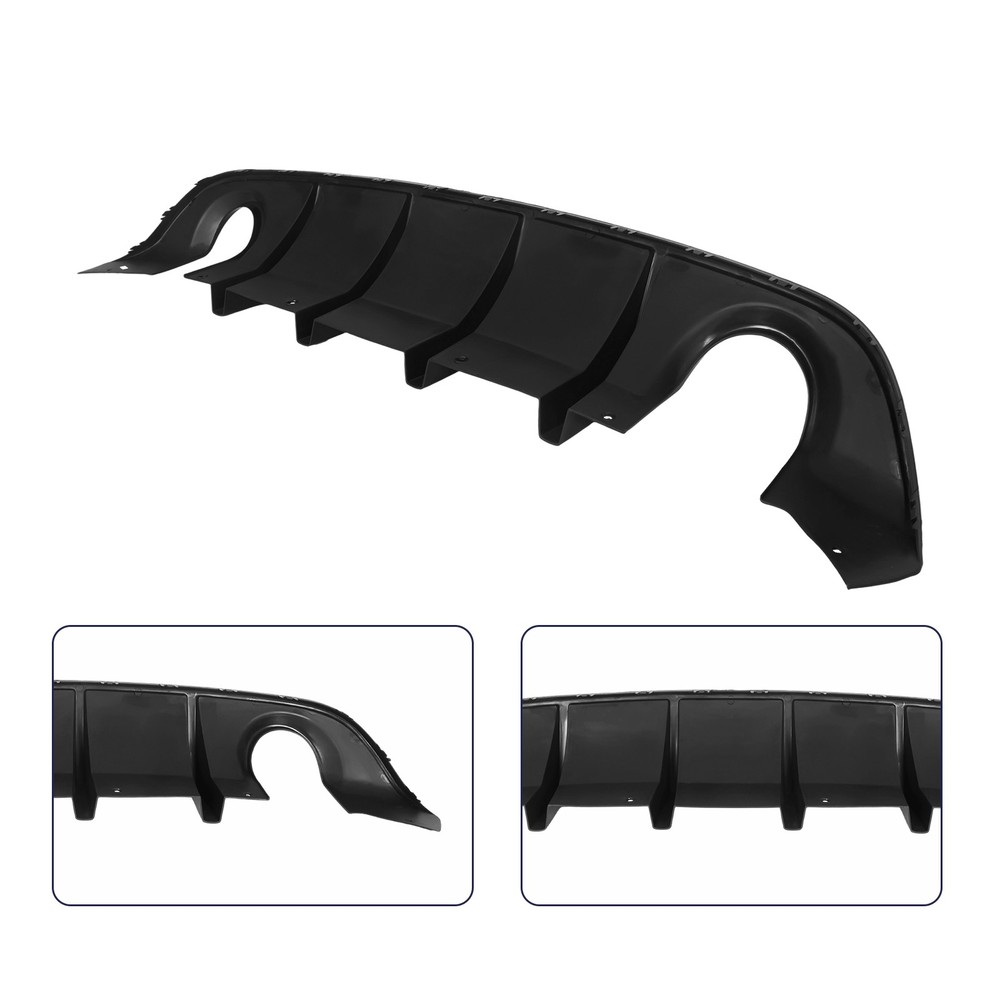 For Dodge Charger SRT 2015-2023 Gloss Black Rear Diffuser Bumper Lower Valance