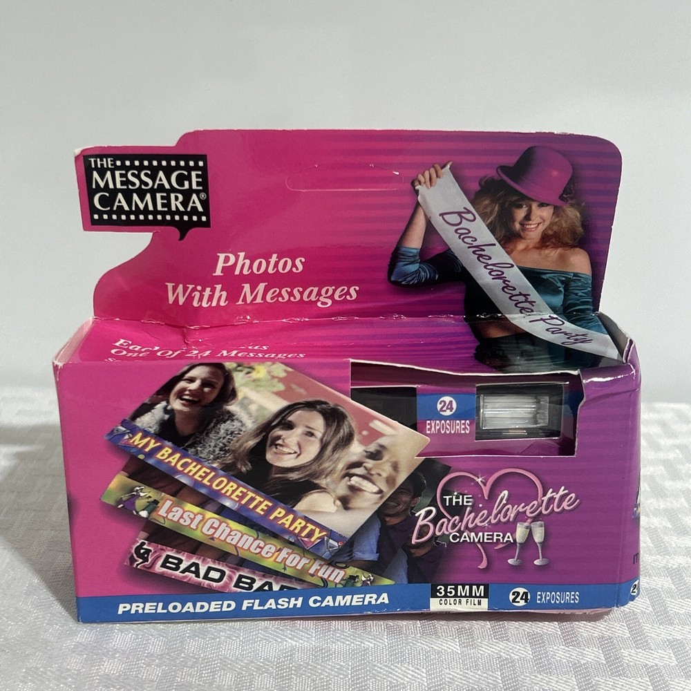 NOS BACHELORETTE PARTY Message Camera One-Time use camera 24 MESSAGES/EXPOSURES