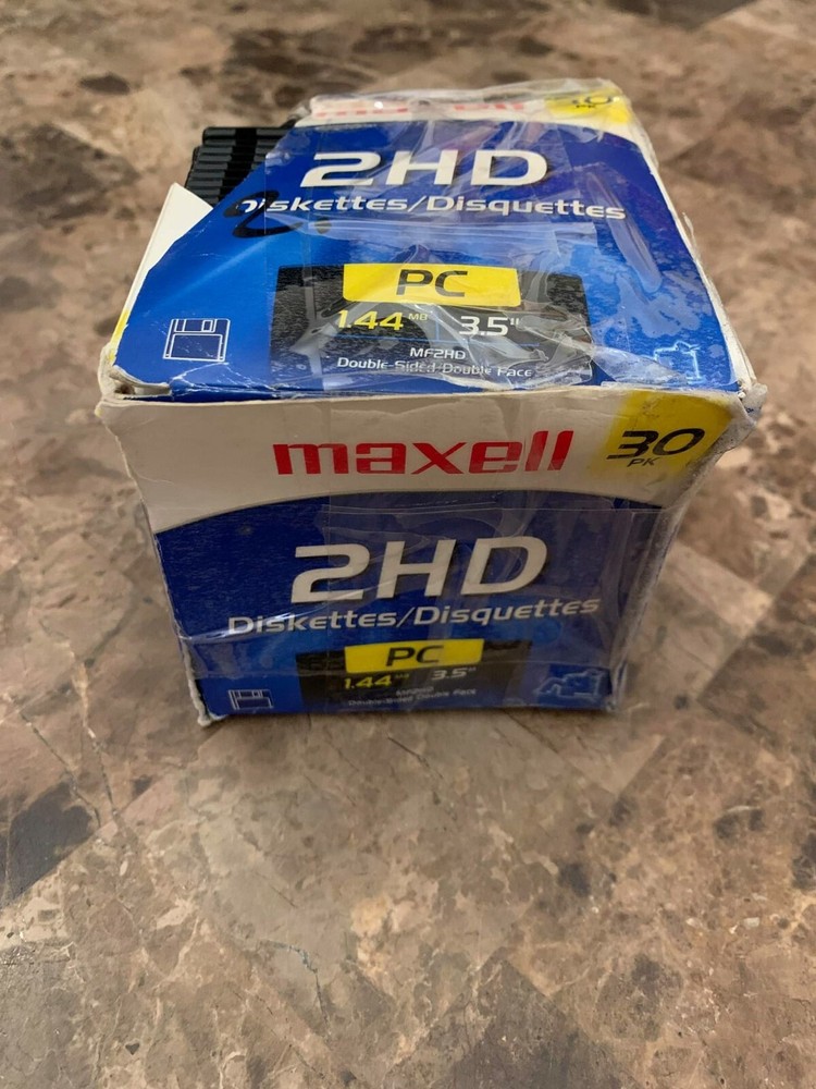 NEW IN BOX - 27 x Maxwell 2HD Diskettes for PC 1.44mb 3.5”