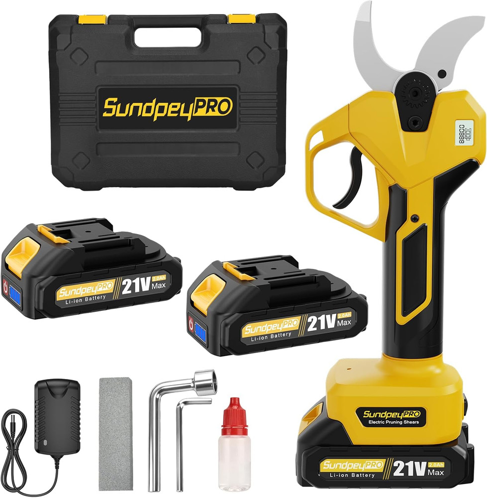 Cordless Electric Pruning Shears - Max 2" Cutting Diameter Brushless Pruning She