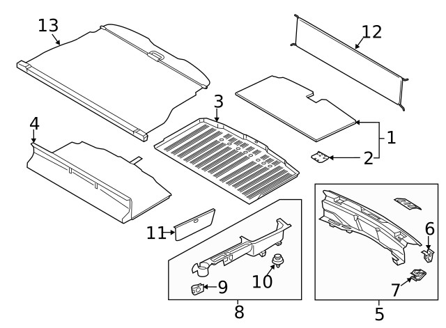 Genuine Ford Cargo Net LB5Z7855066AA