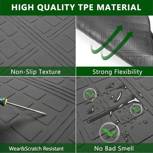 Cargo Mat Backrest Mat Compatible with 2022 Upgraded Trunk Mat+Backrest Mat