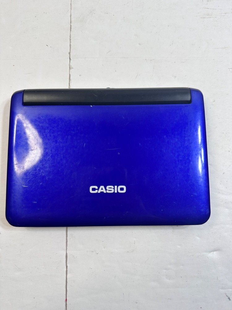 Casio E-F200 electronic dictionary Tested Working Cobalt Blue