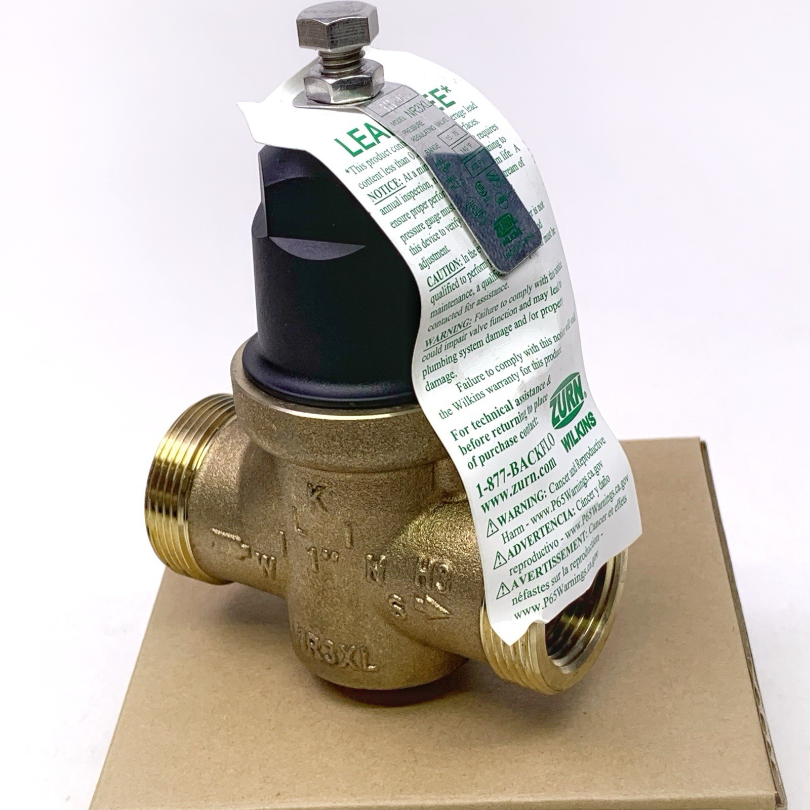 Zurn Wilkins NR3XL 1" Pressure Reducing Valve PRV Single Union 1-NR3XL Brand NEW