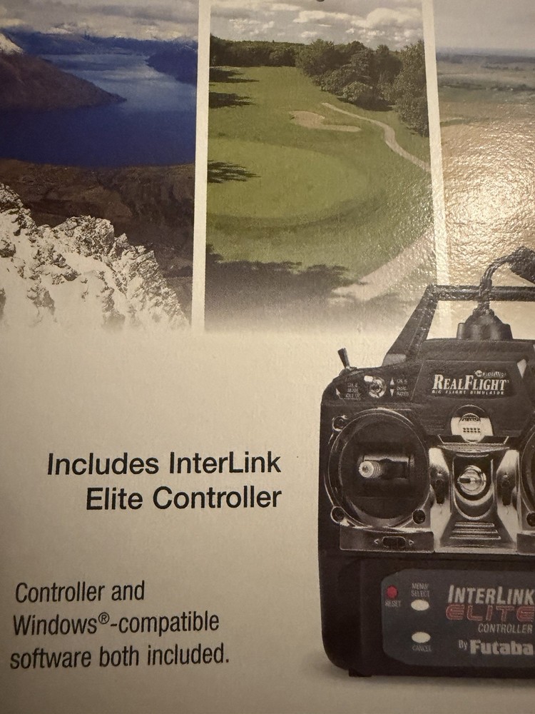 RealFlight R/C Flight Simulator Interlink Elite Controller Futaba