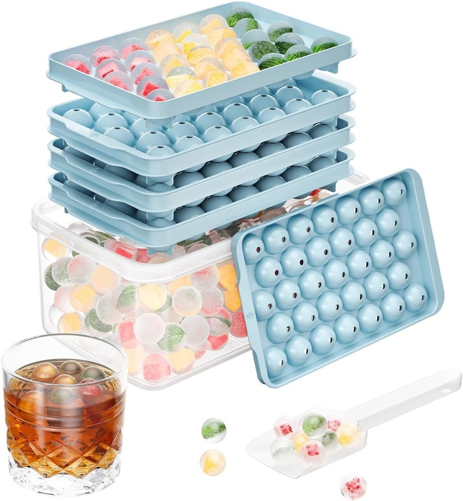 Dishwasher Safe 3 Pack Ice Tray Set – Space-Saving with Easy Release Design
