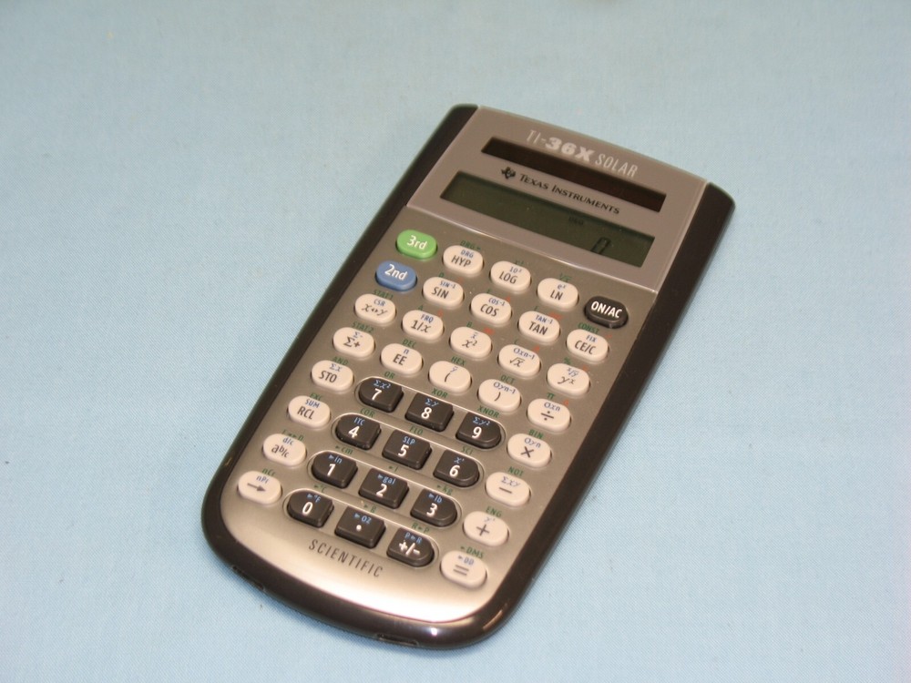 TEXAS INSTRUMENT ~~ MODEL # II-36X SOLAR CALCULATOR ~~ SCIENTIFIC CALCULATOR