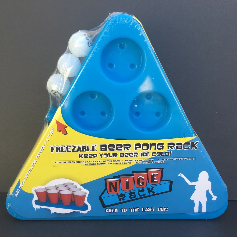 Nice Rack Beer Pong Freezable Rack Set - Includes 2-Racks 3-Balls