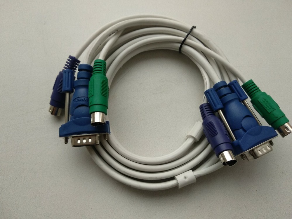 KVM VGA PS / 2 Male Connect Cable for Mouse Keyboard