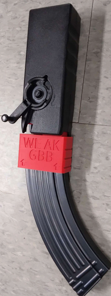 WE AKM GBBR Airsoft Odin Speedloader Adapter (Red)