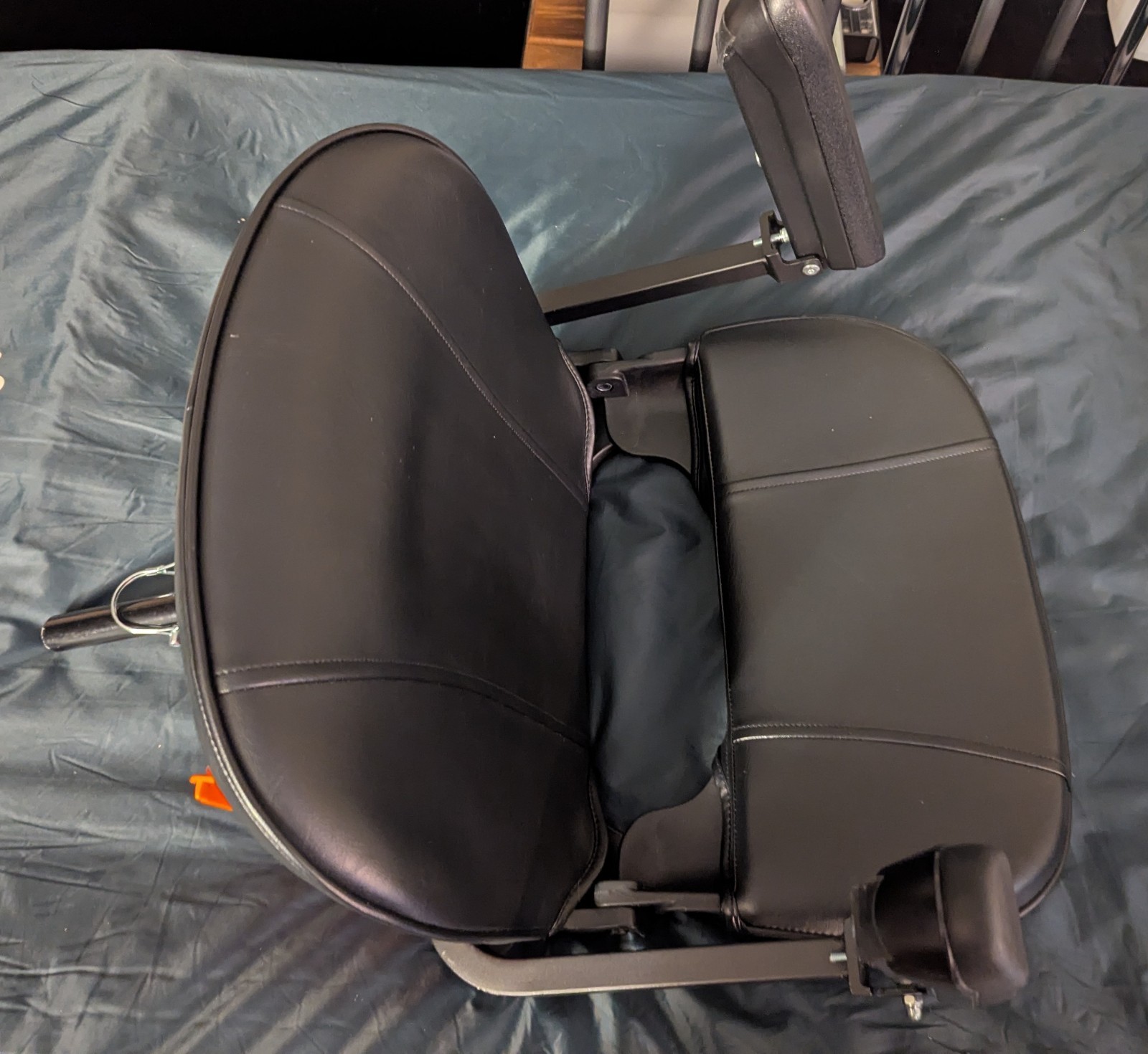 Super Handy Seat W/ Armrest Black Adjustable Height Easy to Install