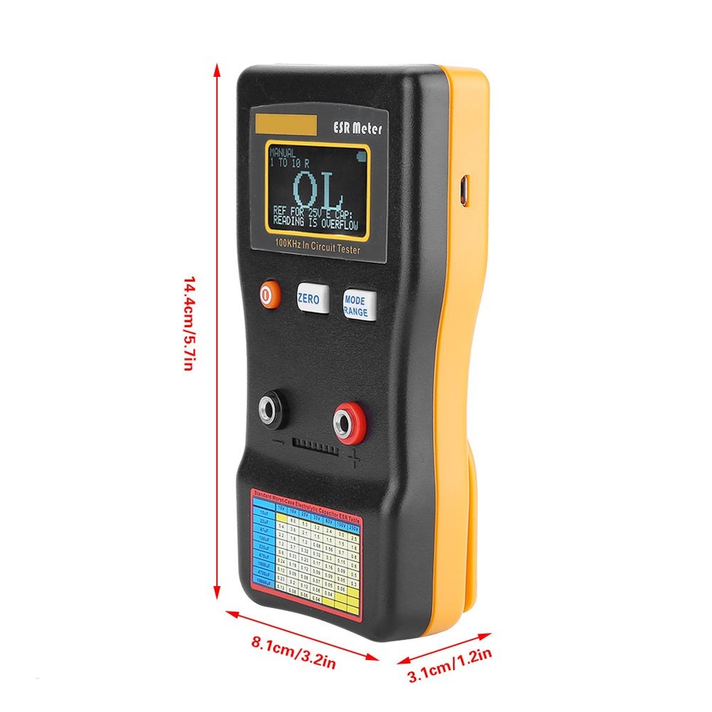 MESR-100 Auto Ranging Capacitance Meter For TV Repair