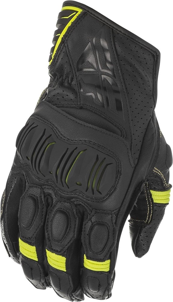Fly Racing Street Brawler Gloves (X-LARGE) (BLACK/HI-VIS)